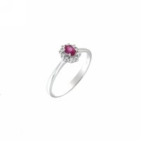 Ringe Mirco Visconti Dame in Weißgold Rubino 0.23 Ct DL4/A3R - DL4/A3R